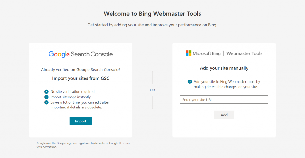 Secci&oacute;n para a&ntilde;adir sitemap en Bing