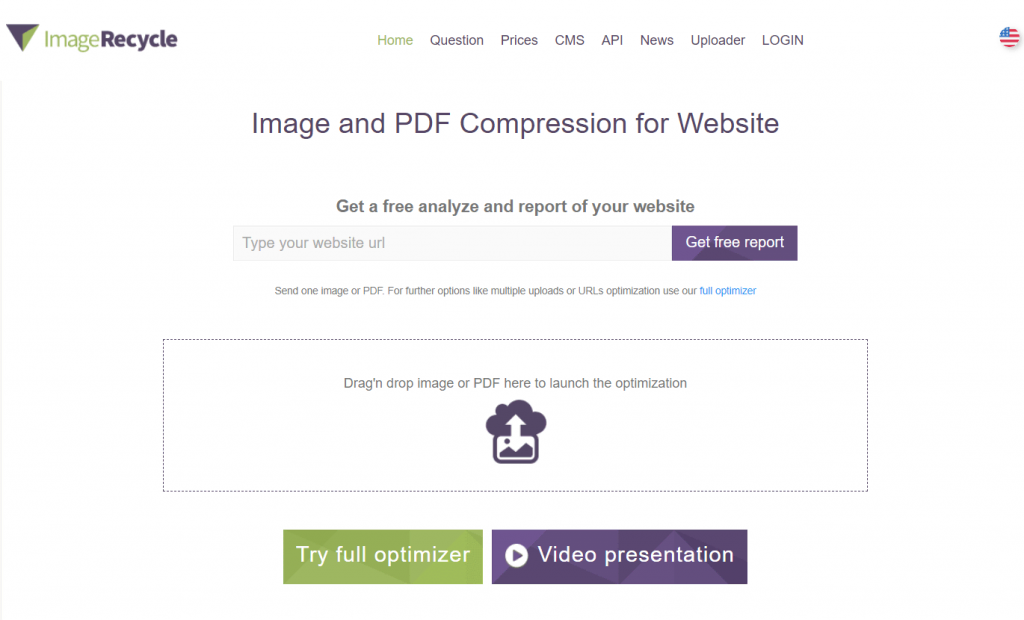 Sitio web de Image Recycle