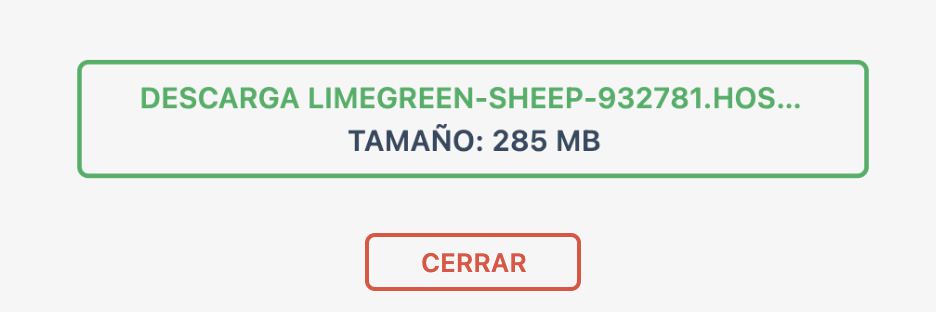 Enlace de descarga de archivos web