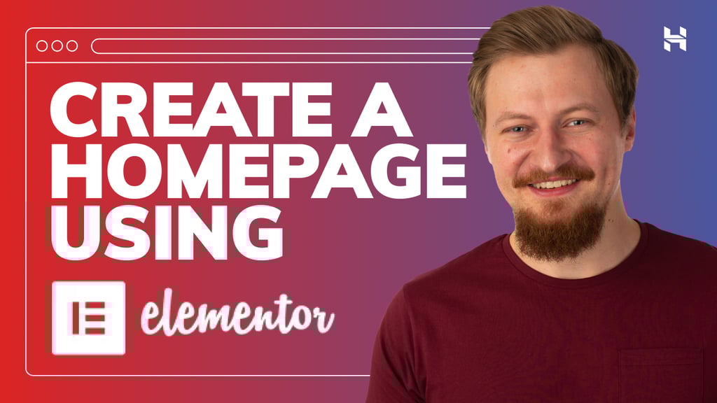How to create a homepage in your WordPress website using elementor