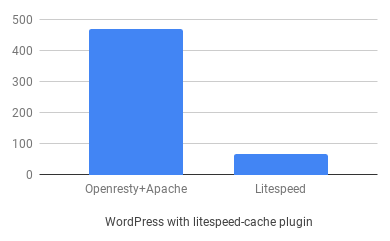 wordpress dengan plugin litespeed-cache