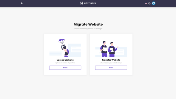 Hostinger Website Migration