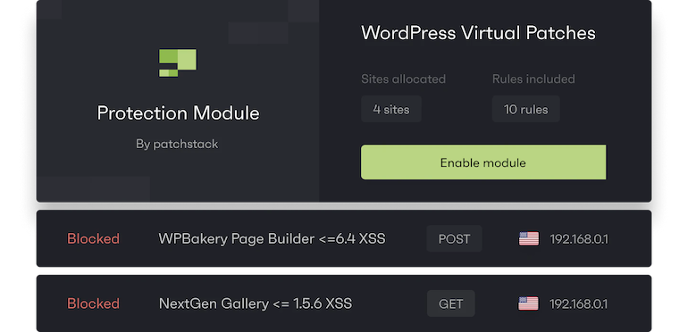 Patchstack blocking vulnerable plugins