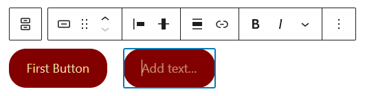 Adding a new button in a buttons block.