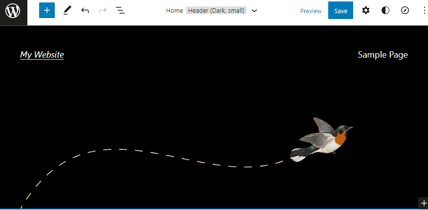 Demonstration of opening the list view while a block is selected.