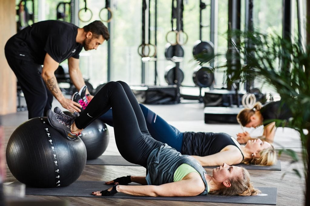 Training taking place at Movement Lab, a boutique fitness studio.