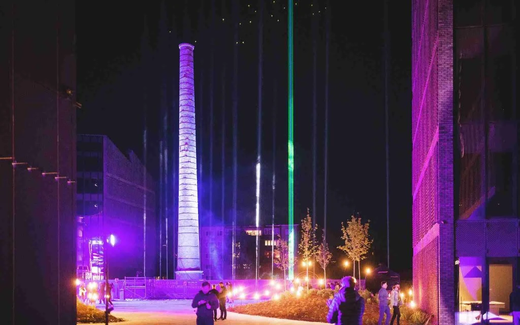 The Cyber City opening ceremony later at night.