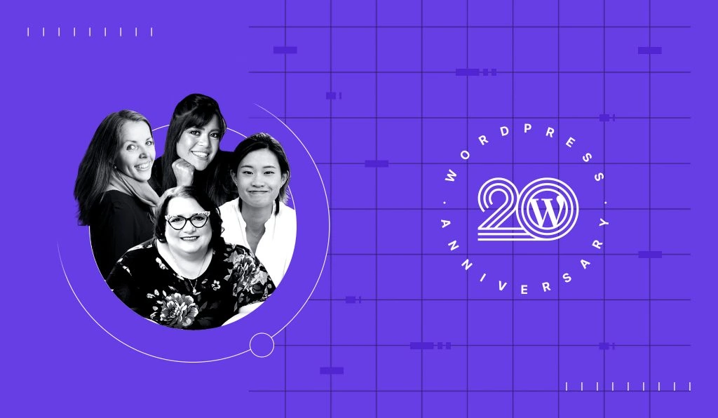 Bannière du 20ème anniversaire de WordPress du blog Hostinger