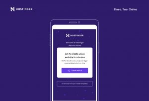 Create Websites on a Smartphone With Hostinger Website Builder