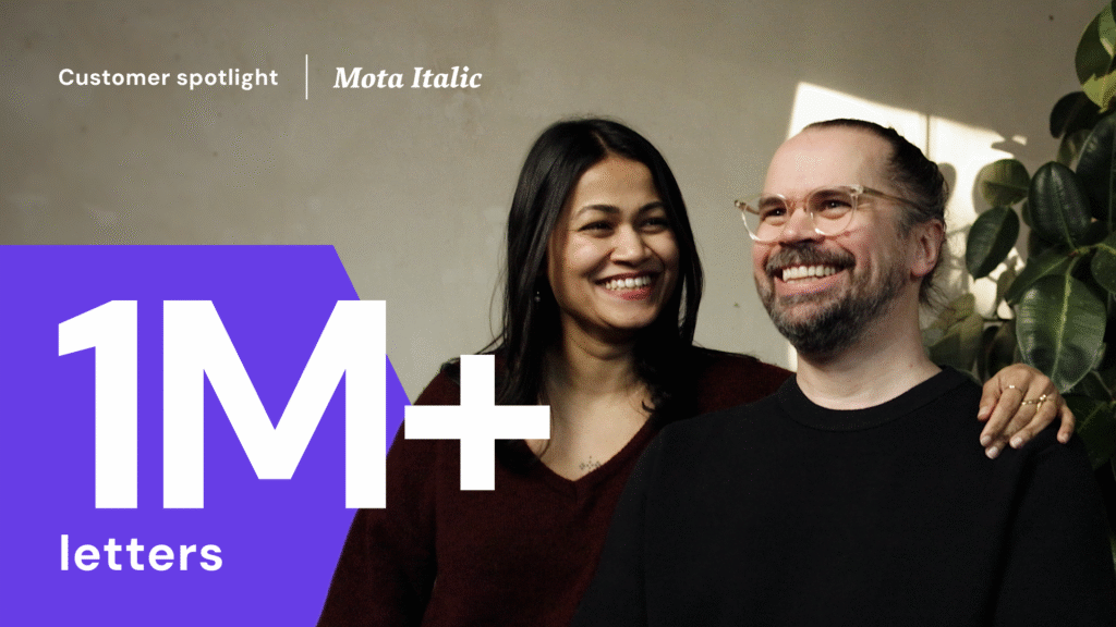Mota Italic: 18 years of craft, culture, and creative freedom