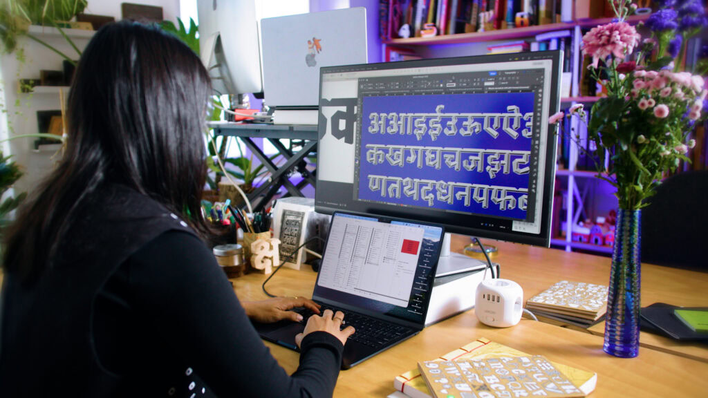 Kimya designing a Devanagari typescript