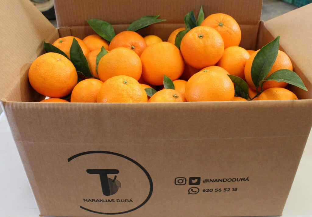 A box of oranges from Naranjas Nando Dura