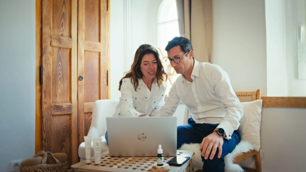 Elise and her husband, Arnaud