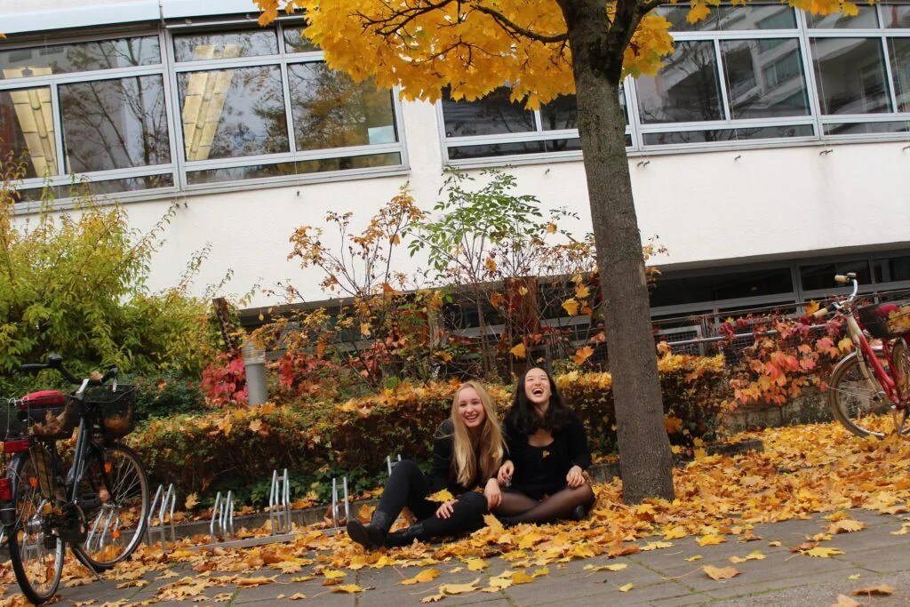Hannah and Nina of MuseDuo during school days