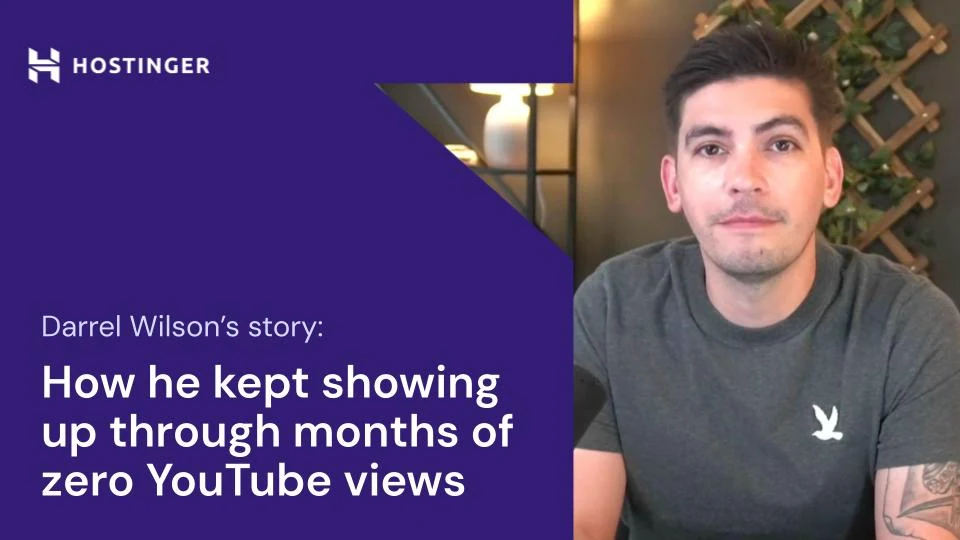 Six months, zero views: How Darrel Wilson kept showing up until it paid off