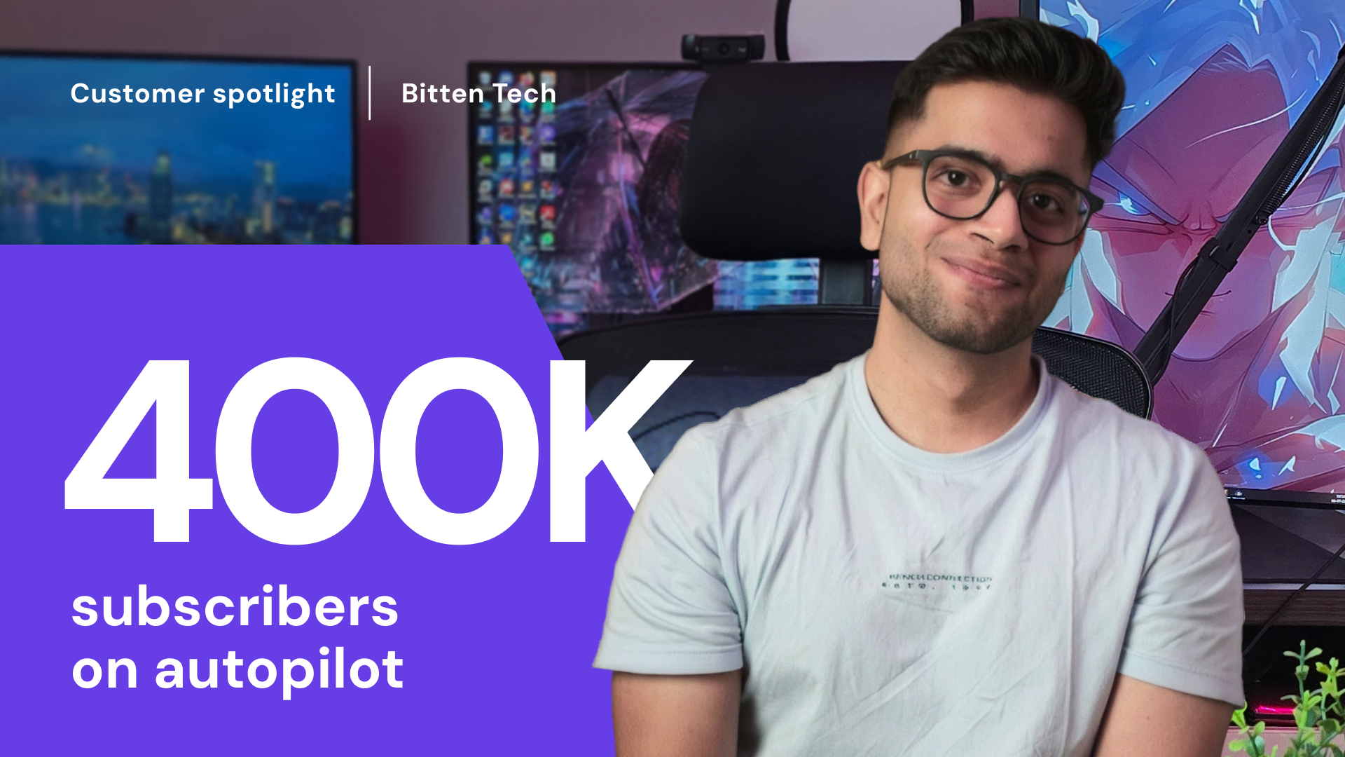 400,000 subscribers, 1 person, and an cognition that runs itself