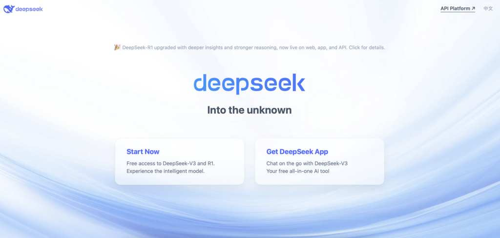 DeepSeek mostrando resultados de busca com IA
