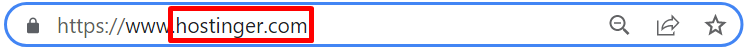 dominio da hostinger