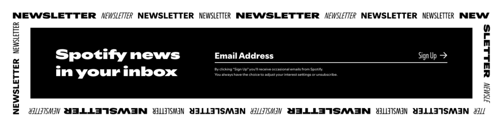 exemplo de campanha de email marketing do spotify
