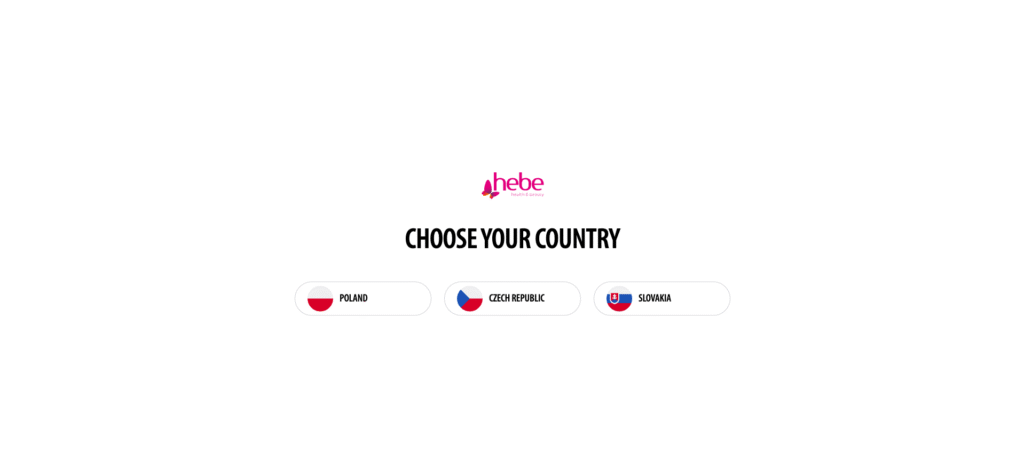 splash page da hebe