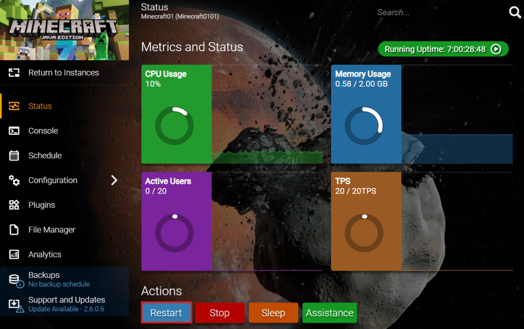Arquivo commands.yml de servidor Minecraft com aliases personalizados para comandos como gamemode e warp.