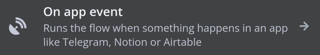 A seleção de gatilho n8n mostra a opção 