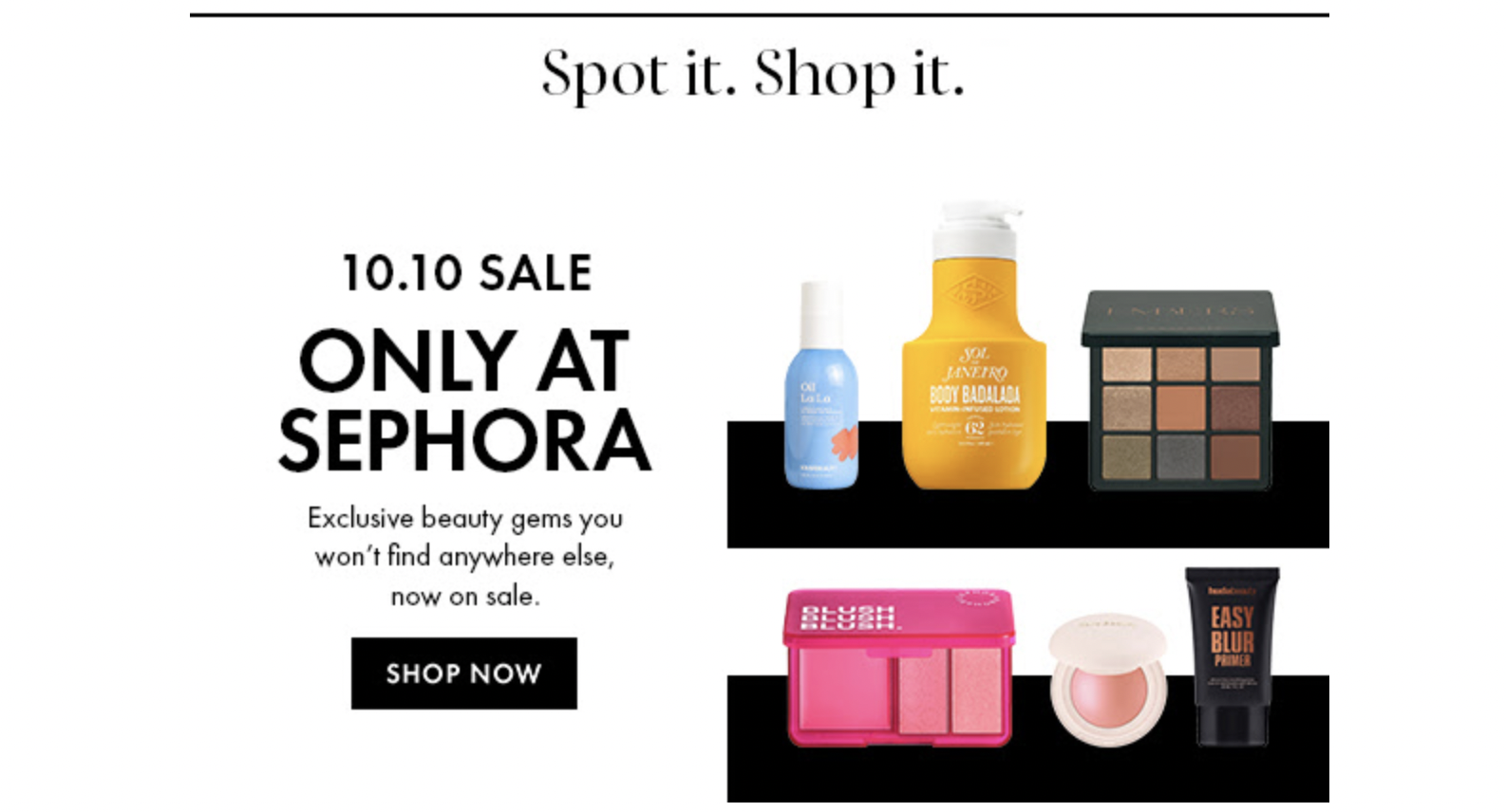 newsletter da sephora