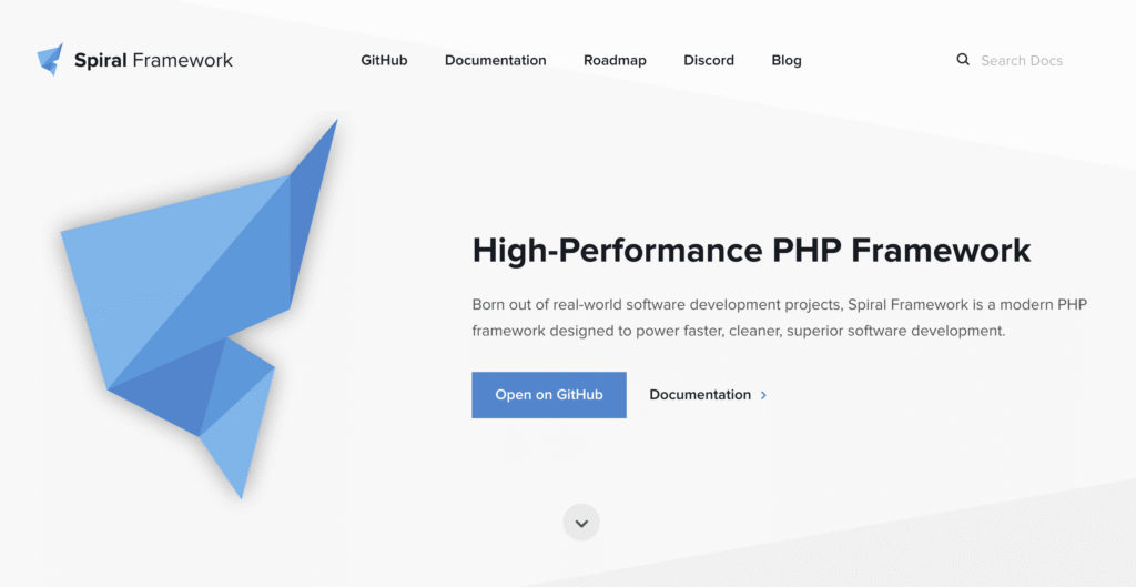 P&aacute;gina inicial oficial do Spiral Framework