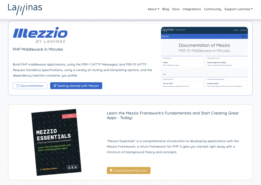 P&aacute;gina oficial de Mezzio