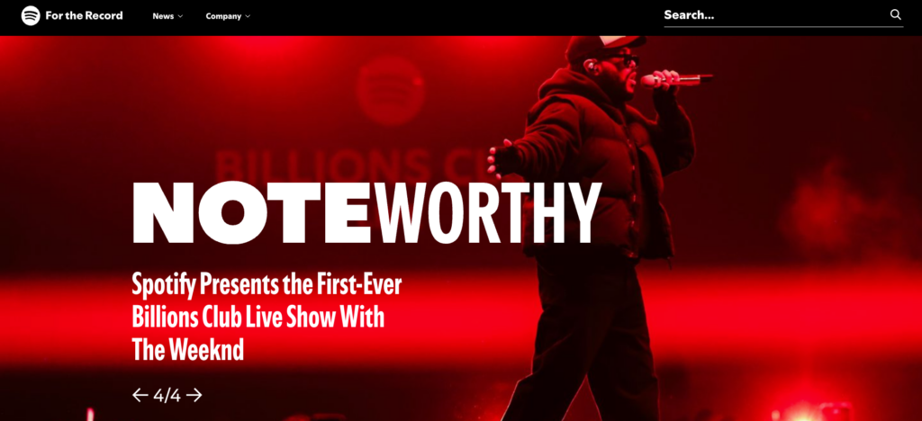 Blog For Record do Spotify