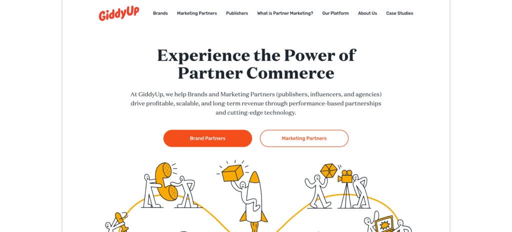 Página inicial do GiddyUp