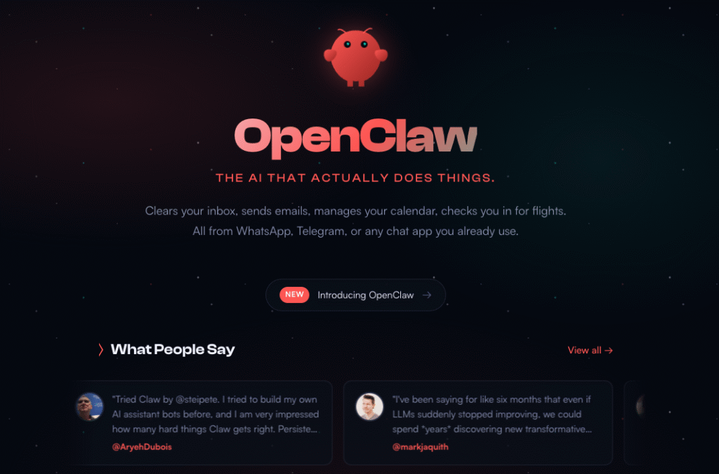 site do openclaw