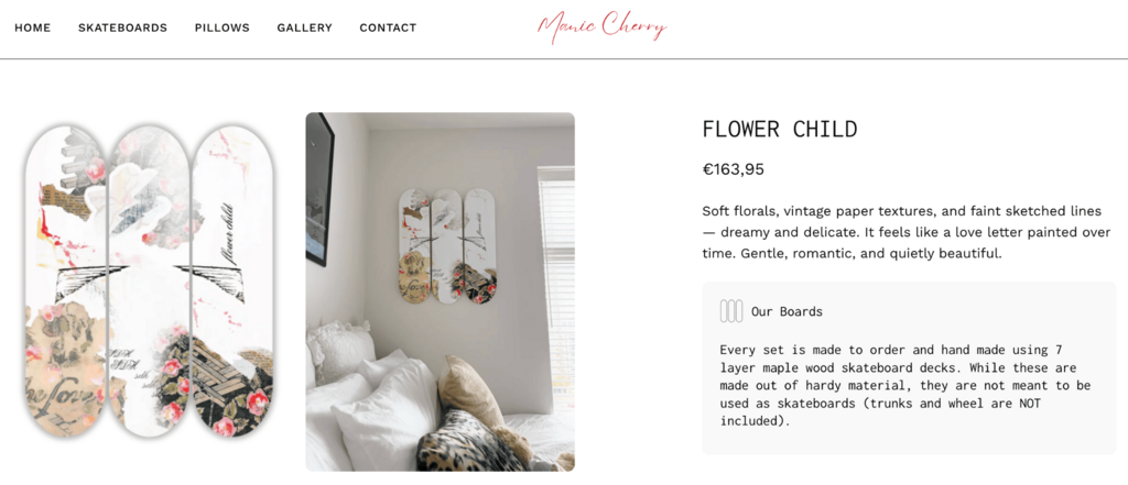 P&aacute;gina do produto Manic Cherry