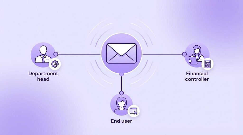 Diagrama de stakeholders de e-mail B2B