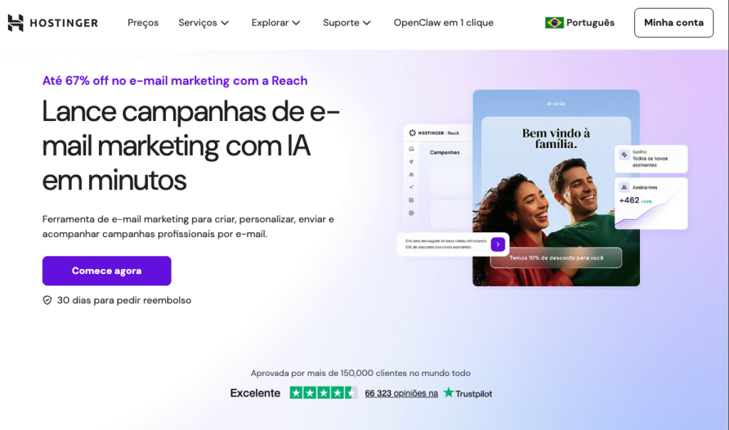 Hostinger Reach - e-mail marketing