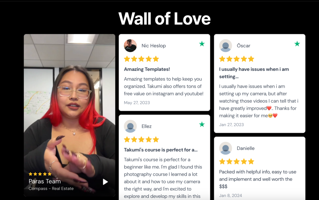 Comece a criar uma p&aacute;gina de depoimentos online