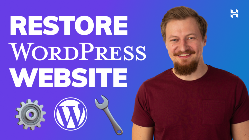 How to restore a WordPress website – video guide