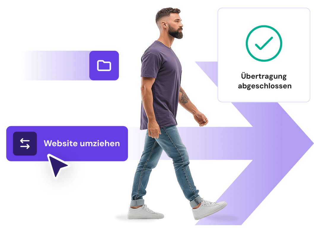 Kostenloser und einfacher Website-Umzug
