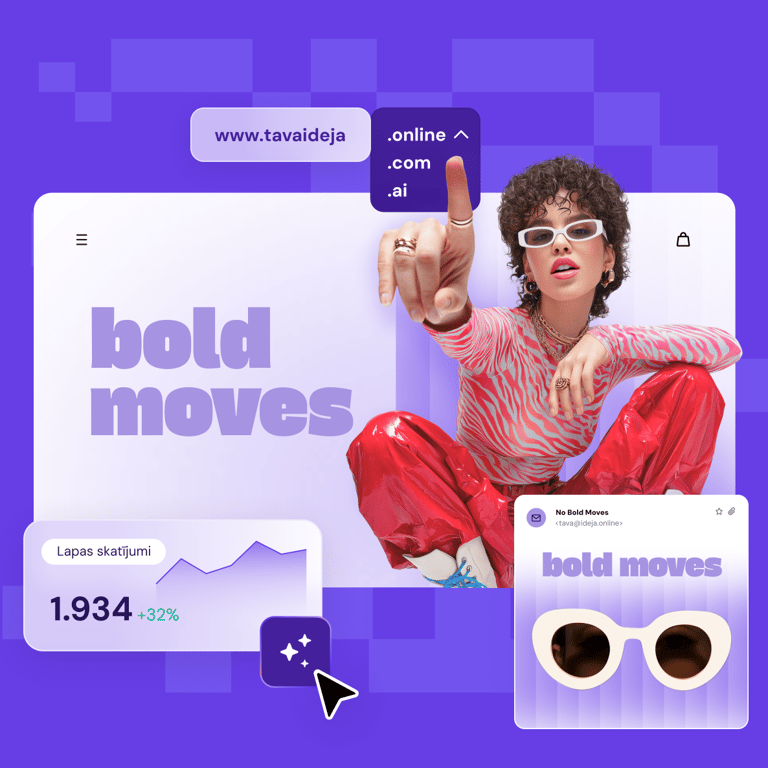 Tavi panākumi internetā sākas šeit