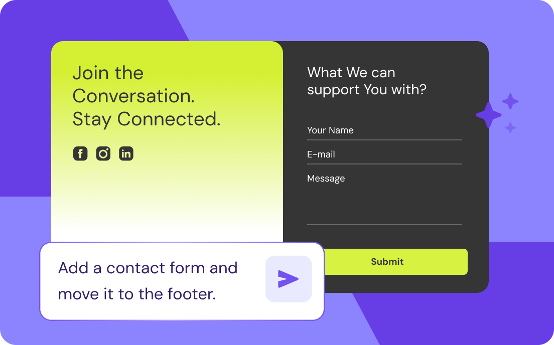 Customize your site instantly