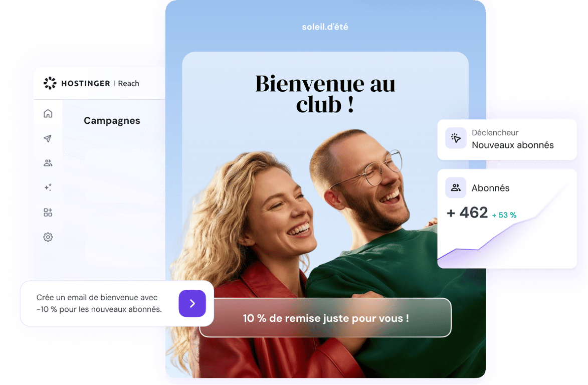 Hostinger Reach, la solution emailing alimentée par l'IA