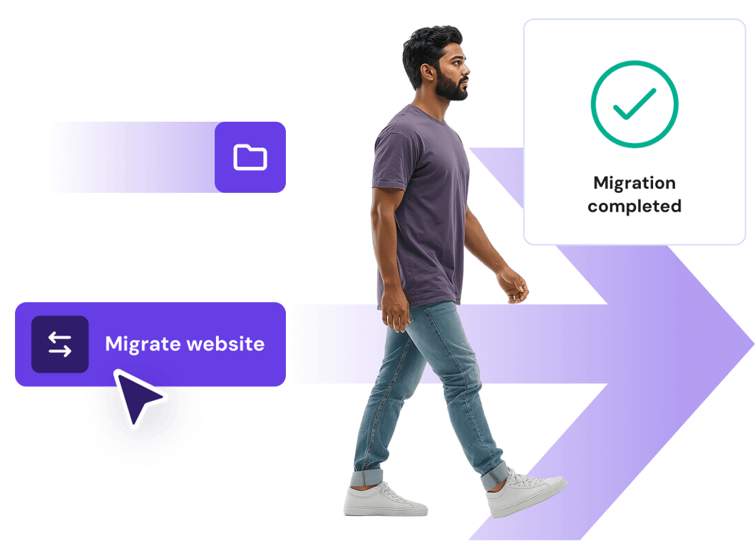Website migration request to change the hosting provider