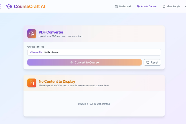 PDF to course converter