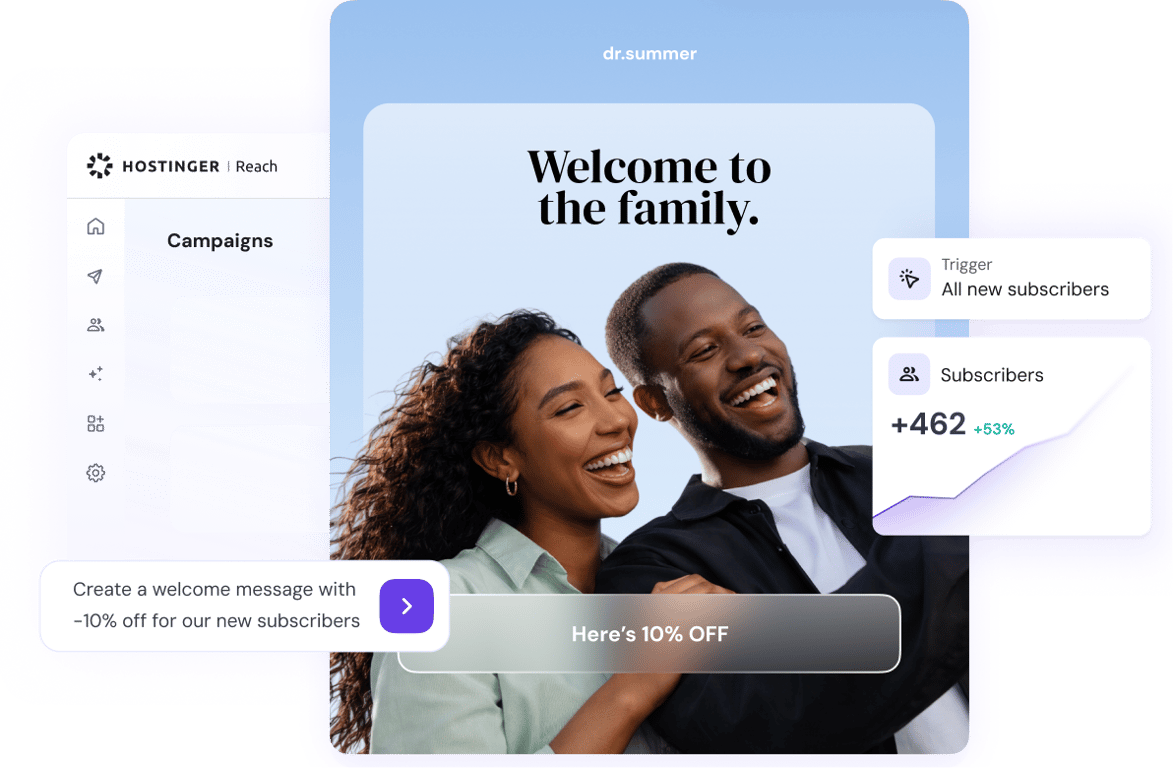 Launch AI email marketing campaigns in minutes