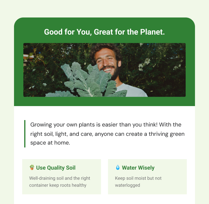 De la idea al email en minutos