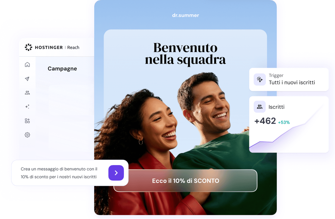 Avvia campagne di email marketing basate sull'AI in pochi minuti