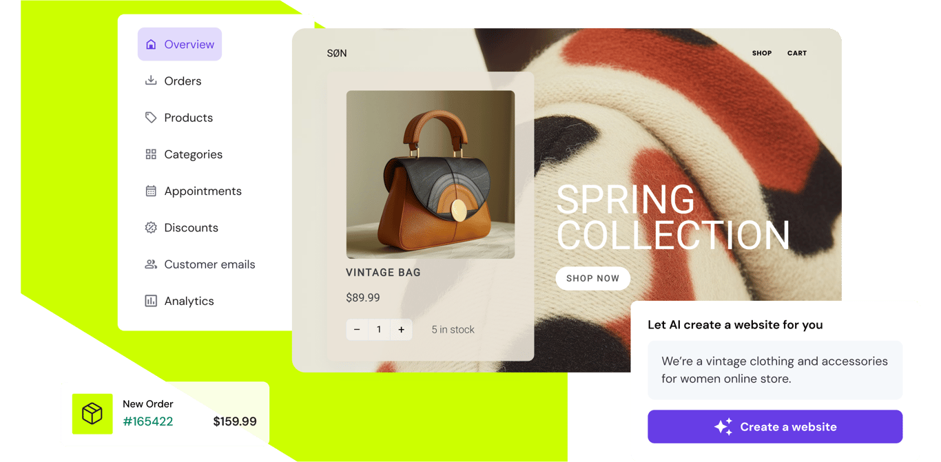 Your online store, made easy with AI