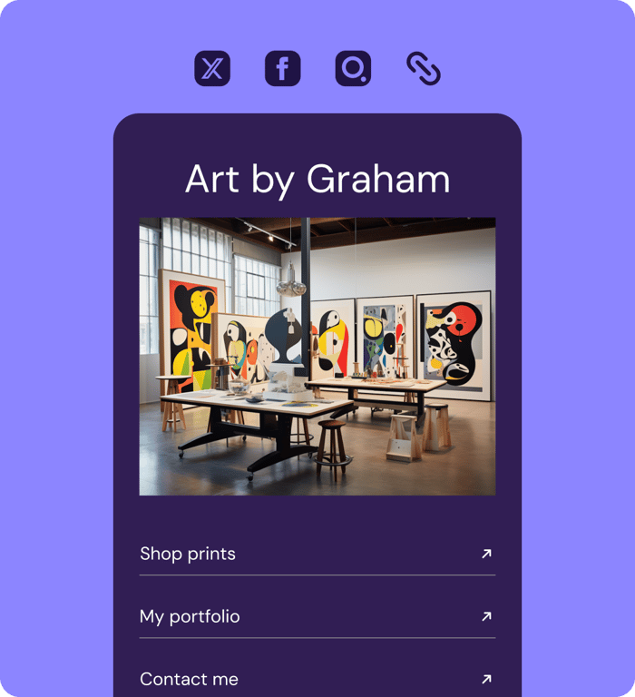 2. Add your links and customize