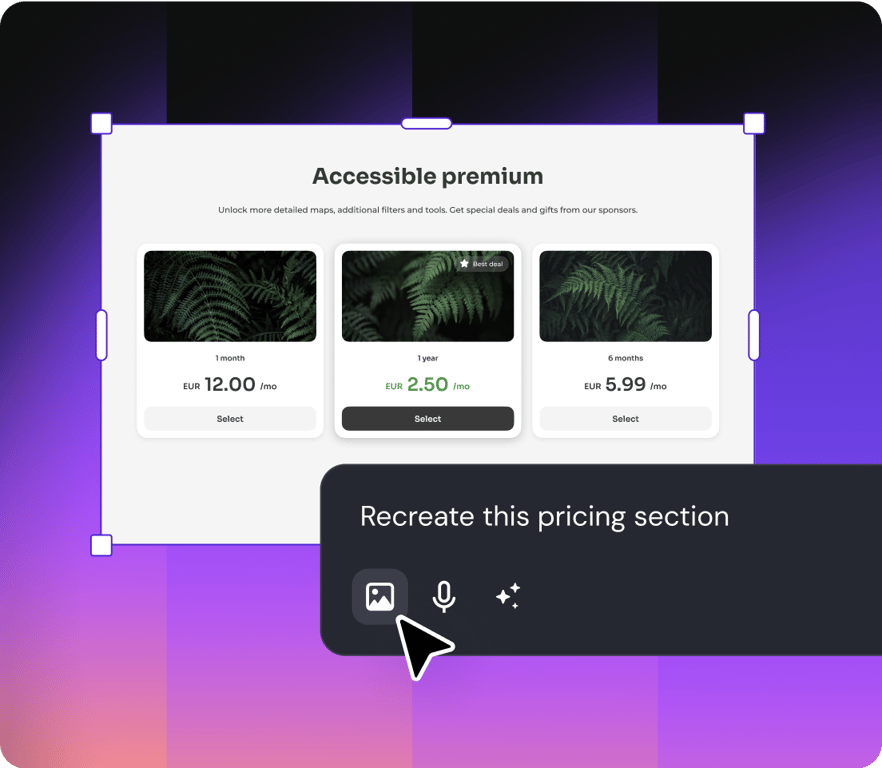 Bring your vision online, no coding needed