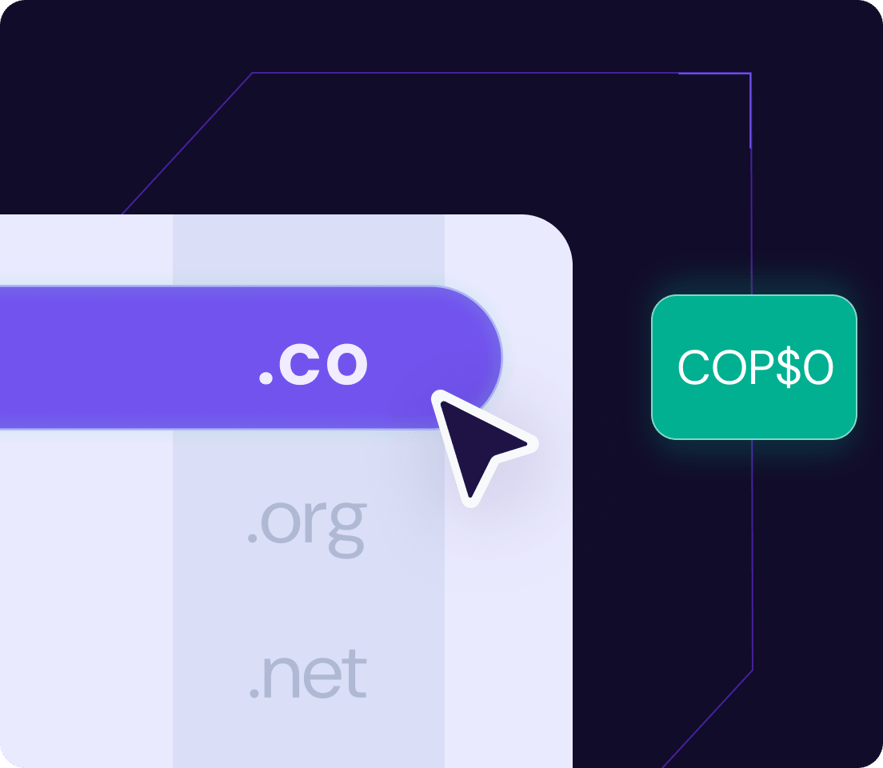Registra tu dominio gratis